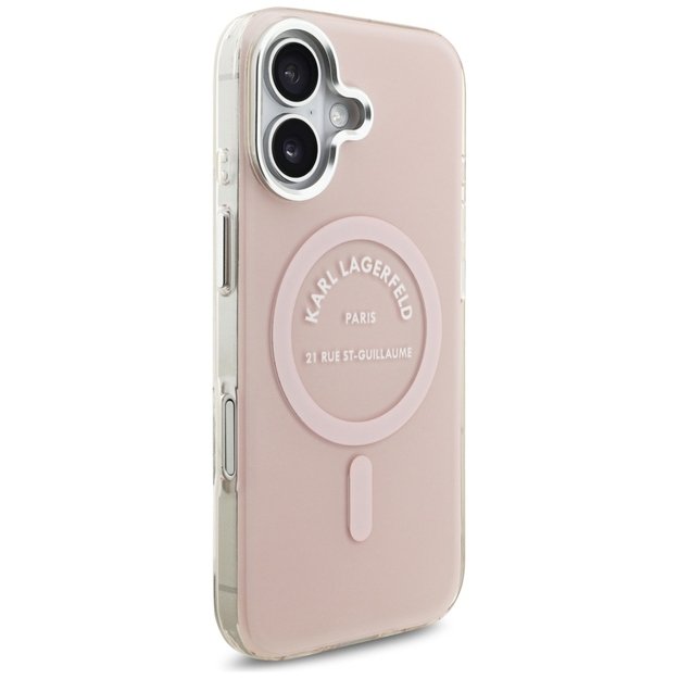 Karl Lagerfeld IML Karl RSG Logo MagSafe Case for iPhone 17 - Pink 3