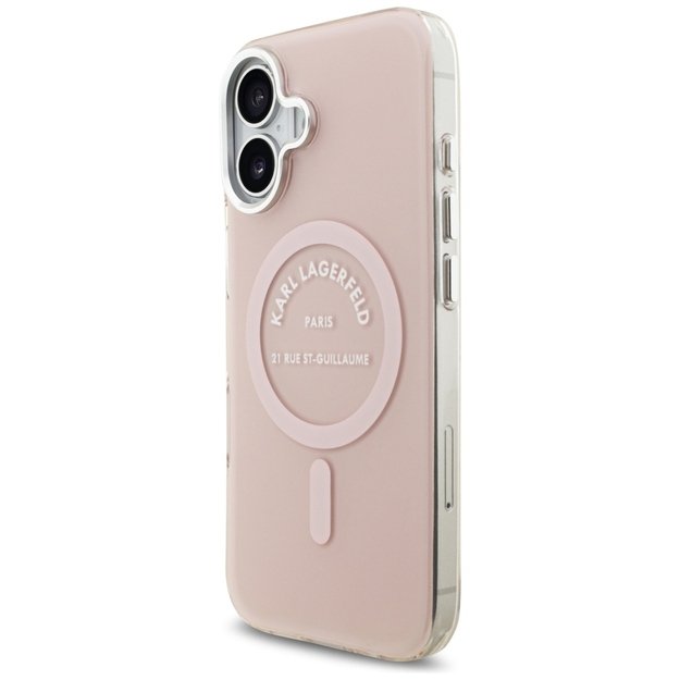 Karl Lagerfeld IML Karl RSG Logo MagSafe Case for iPhone 17 - Pink 1