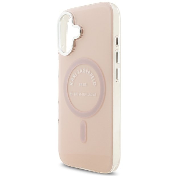 Karl Lagerfeld IML Karl RSG Logo MagSafe Case for iPhone 17 - Pink 5