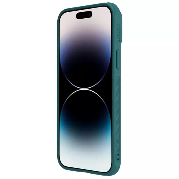 Nillkin CamShield Leather S Case iPhone 14 Pro Max case with camera cover green 5