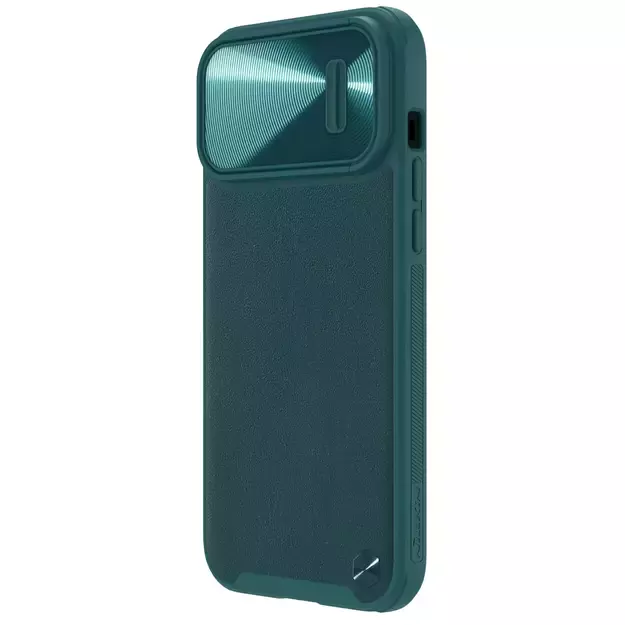 Nillkin CamShield Leather S Case iPhone 14 Pro Max case with camera cover green 2