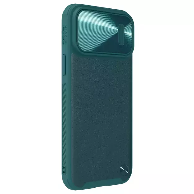 Nillkin CamShield Leather S Case iPhone 14 Pro Max case with camera cover green 3
