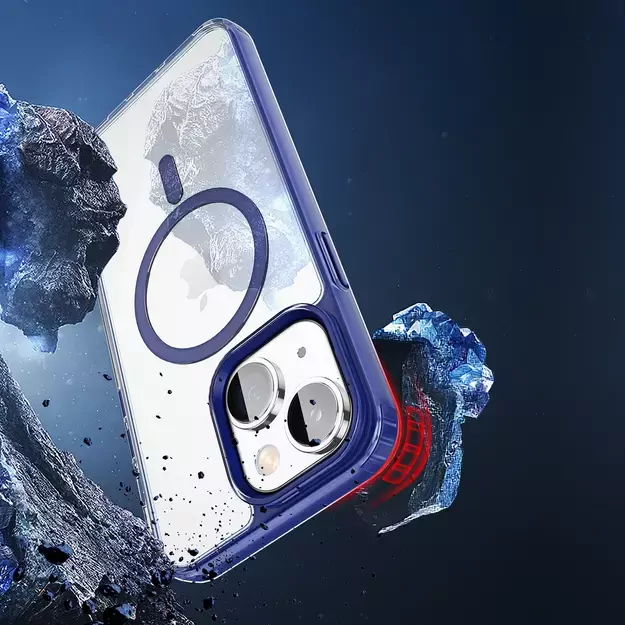 Dux Ducis Clin2 case for iPhone 14 Plus magnetic MagSafe cover blue 6