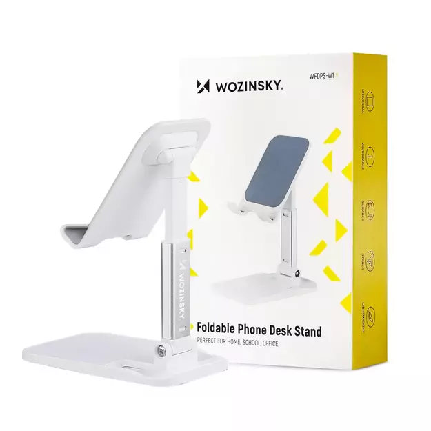 Wozinsky Desk Phone Stand Tablet Stand Foldable White (WFDPS-W1) 8