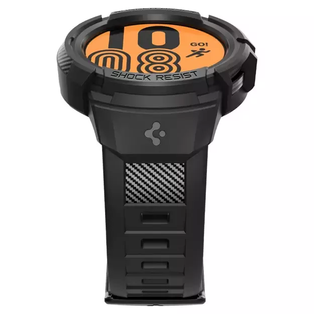 Spigen Rugged Armor Pro Case with Strap for Samsung Galaxy Watch 5 Pro (45mm) - Black 18