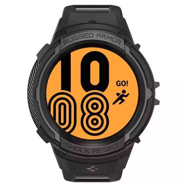 Spigen Rugged Armor Pro Case with Strap for Samsung Galaxy Watch 5 Pro (45mm) - Black 6