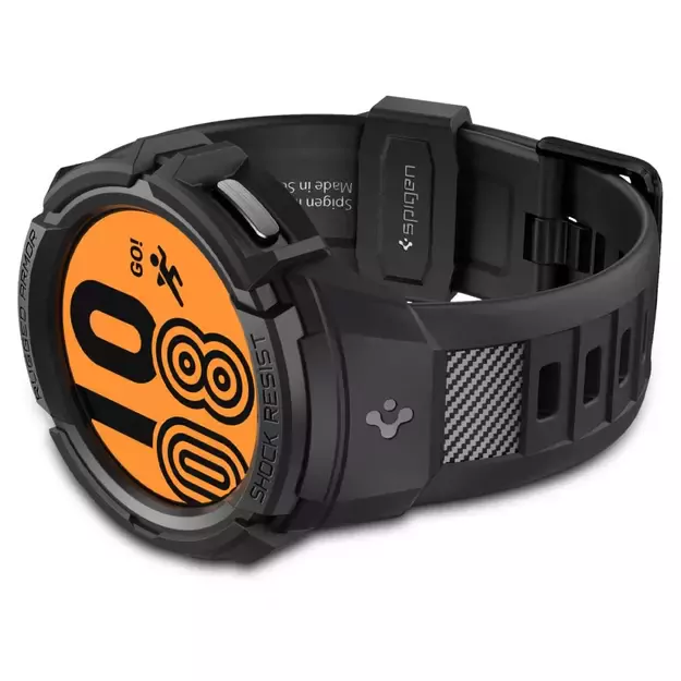 Spigen Rugged Armor Pro Case with Strap for Samsung Galaxy Watch 5 Pro (45mm) - Black 23