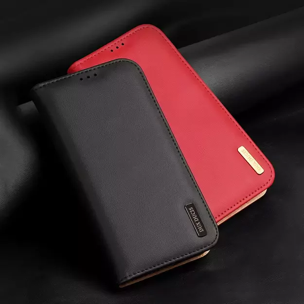 Dux Ducis Hivo Leather Flip Cover Genuine Leather Wallet for Cards and Documents iPhone 14 Brown 11