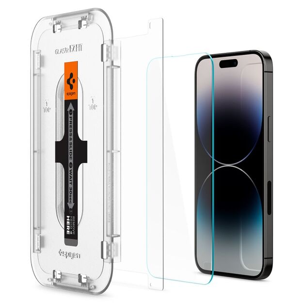 Spigen Glas.tR EZ Fit tempered glass for iPhone 14 Pro - 2 pcs. 9