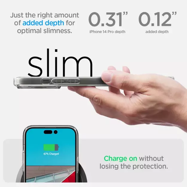 Spigen Ultra Hybrid iPhone 14 Pro Case - Matte Clear 23