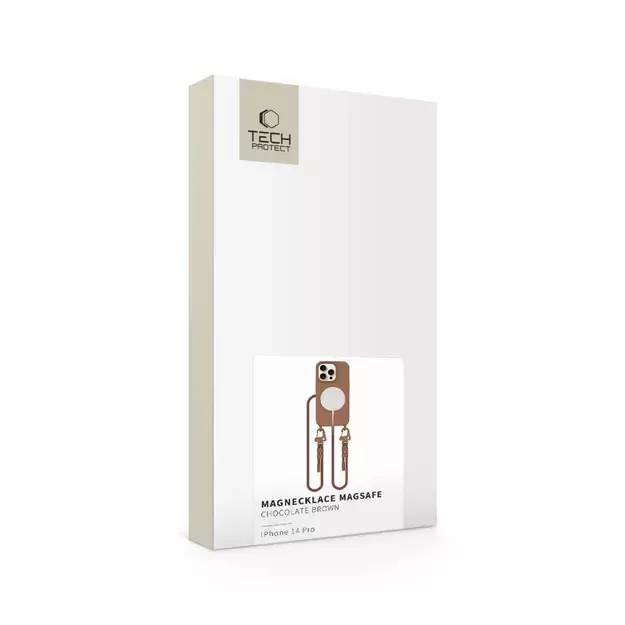 Tech-Protect MagNecklace MagSafe iPhone 14 Pro Case - Brown 5
