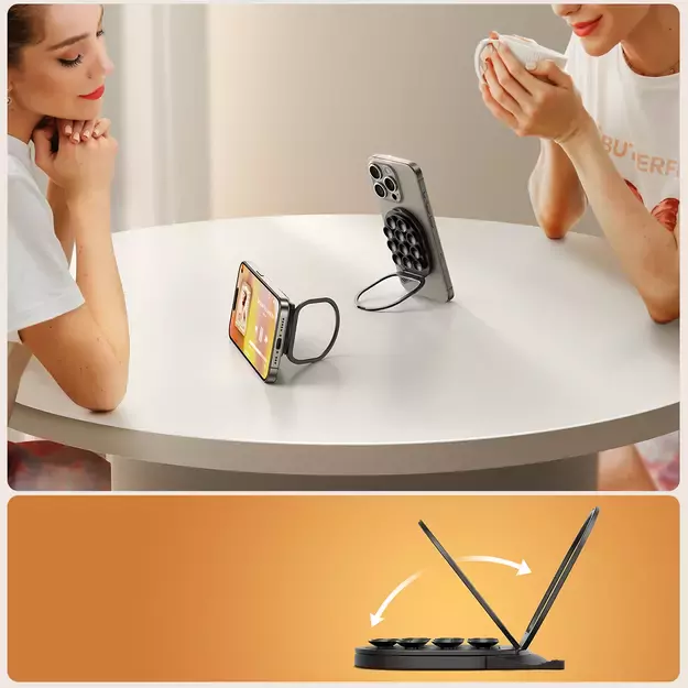 Joyroom JR-ZS418 Smartphone Holder with Stand and Suction Cups with MagSafe - Black 19