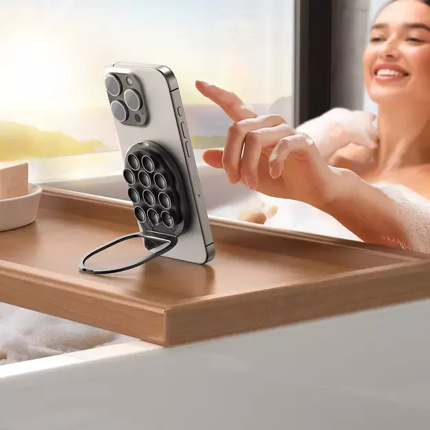 Joyroom JR-ZS418 Smartphone Holder with Stand and Suction Cups with MagSafe - Black 17