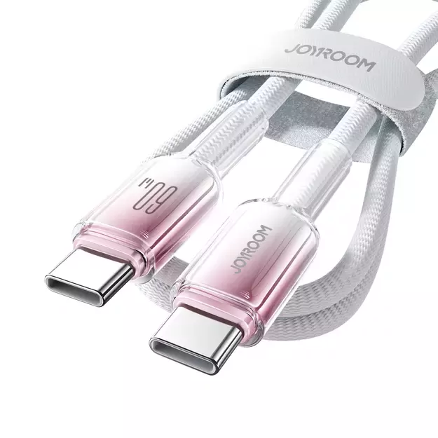Joyroom S-A42 Crystal-Clear Series 60W USB-C - USB-C cable 1.2m - white 17