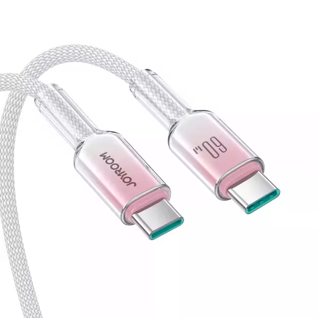 Joyroom S-A42 Crystal-Clear Series 60W USB-C - USB-C cable 1.2m - white 19
