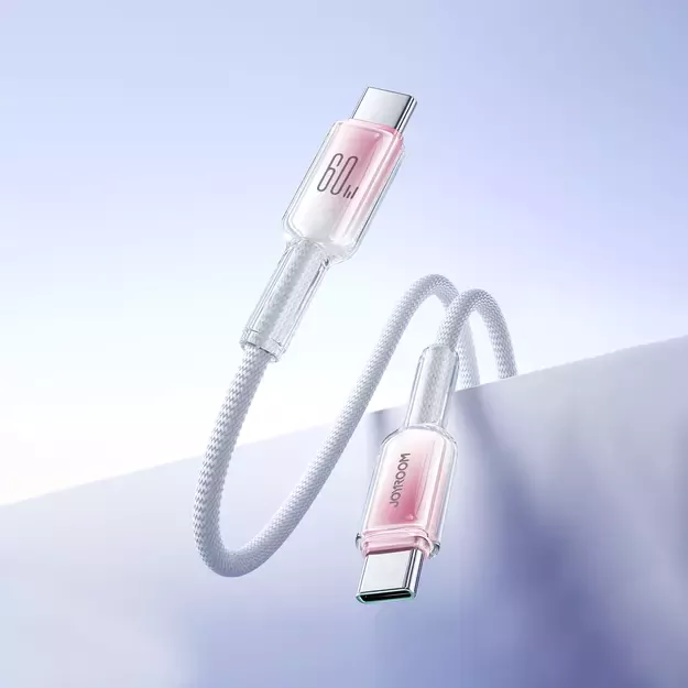 Joyroom S-A42 Crystal-Clear Series 60W USB-C - USB-C cable 1.2m - white 22