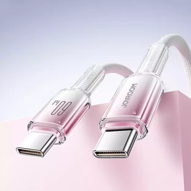 Joyroom S-A42 Crystal-Clear Series 60W USB-C - USB-C cable 1.2m - white 21