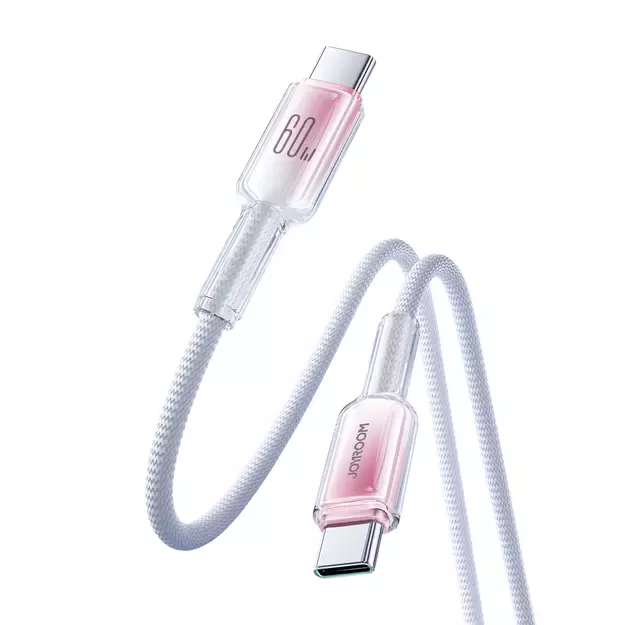 Joyroom S-A42 Crystal-Clear Series 60W USB-C - USB-C cable 1.2m - white 15