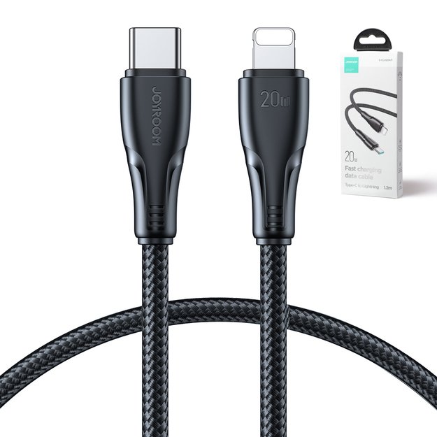 Joyroom Surpass Series A11 Lightning / USB-C 20W 1.2 m cable - black 3