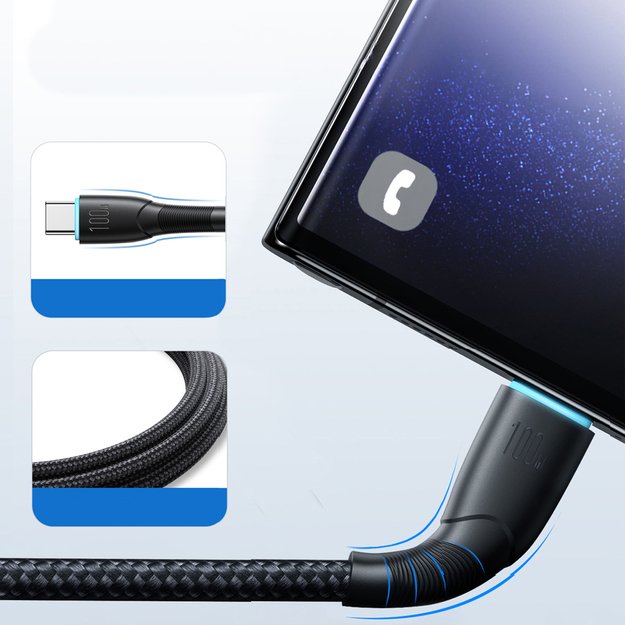 Joyroom Starry series SA32-AC6 100W USB-A / USB-C cable 1m - black 11