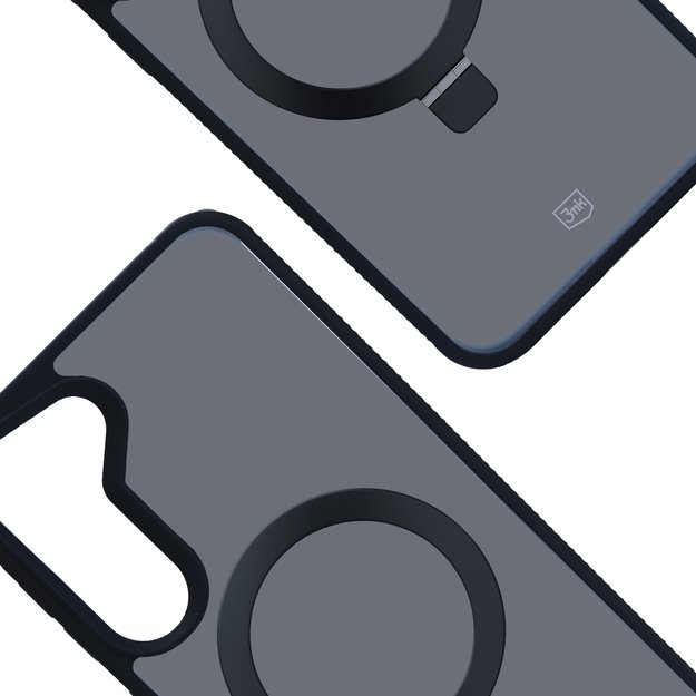 3mk Smoke Case Mag&amp Stand for Samsung Galaxy S24+ - black 2