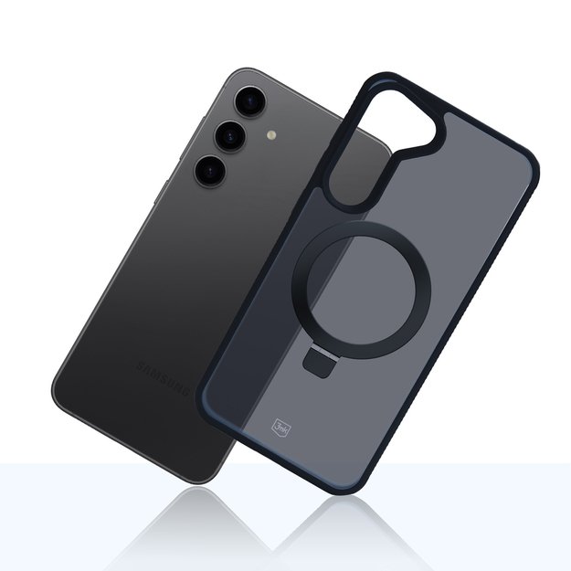 3mk Smoke Case Mag&amp Stand for Samsung Galaxy S24+ - black 6