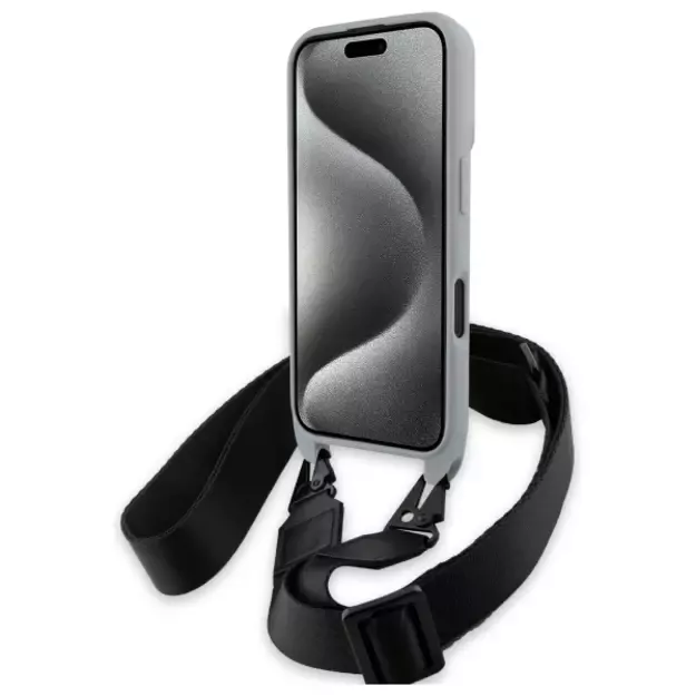 BMW M Edition Carbon Stripe &amp  Strap iPhone 16 Case - Gray 9