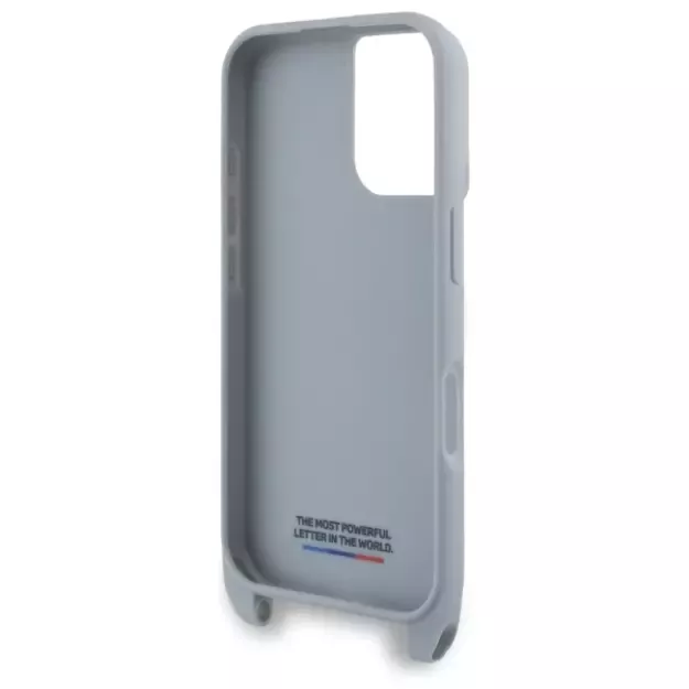 BMW M Edition Carbon Stripe &amp  Strap iPhone 16 Case - Gray 11