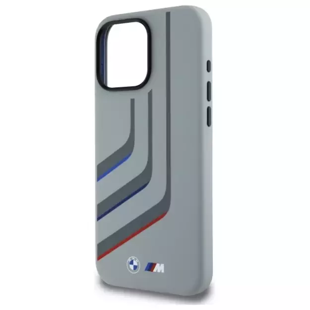BMW Silicone Turning Lines MagSafe Case for iPhone 16 Pro Max - Gray 12