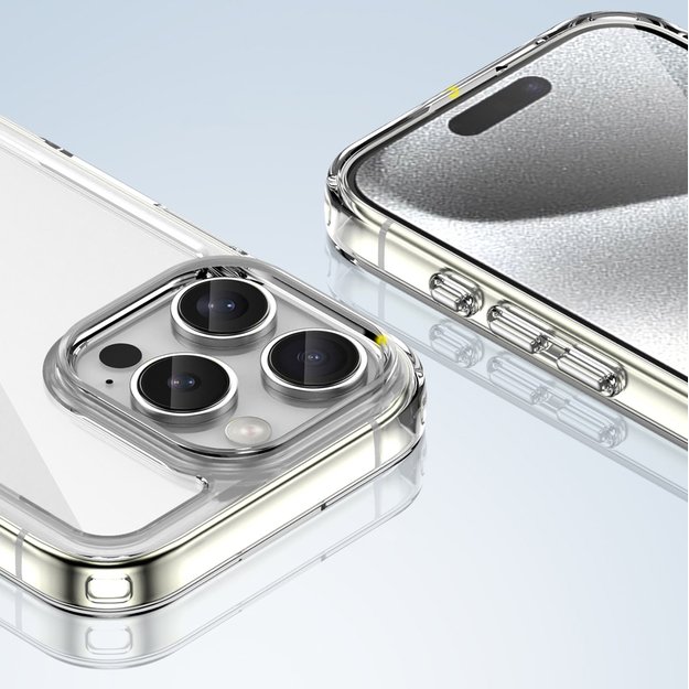 Outer Space Case with Gel Frame for iPhone 16 Pro - Clear 5