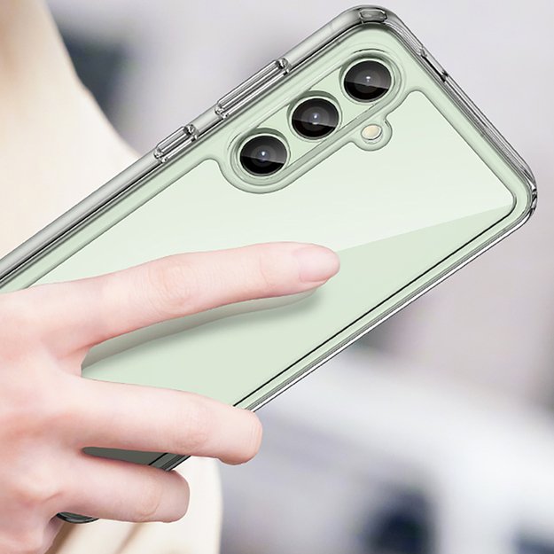 Outer Space Case with Gel Frame for Samsung Galaxy S24 FE - Transparent 3