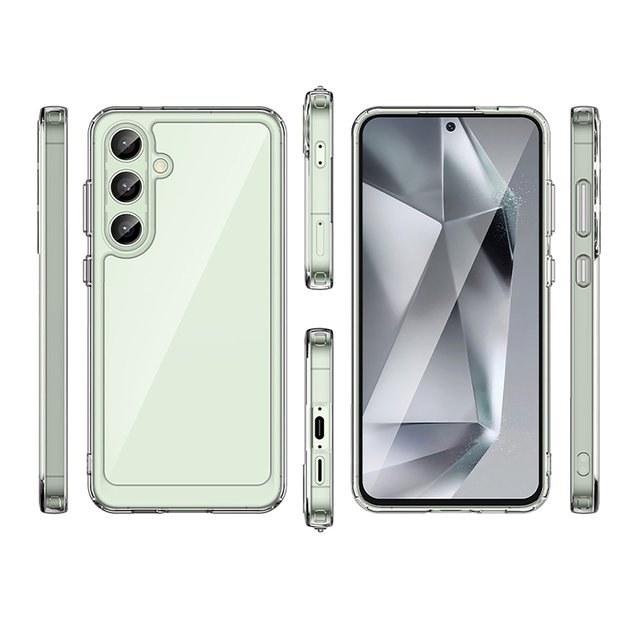 Outer Space Case with Gel Frame for Samsung Galaxy S24 FE - Transparent 5