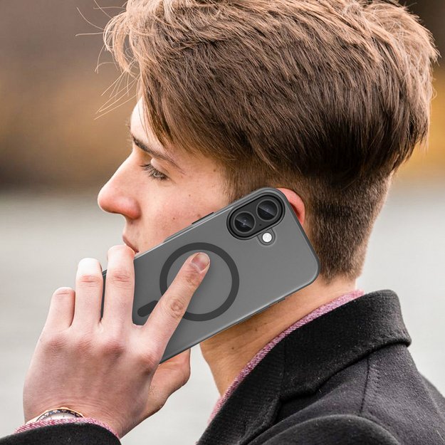 Magnetic Abrasive iPhone 17 Case Compatible with MagSafe - Matte Black 4