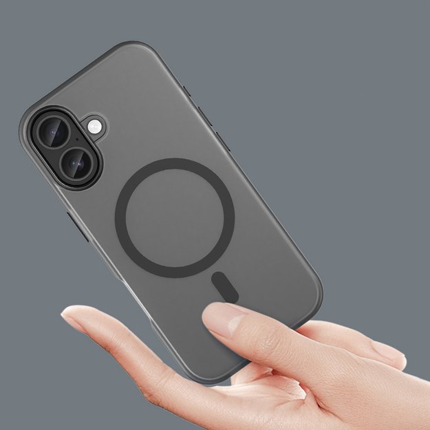 Magnetic Abrasive iPhone 17 Case Compatible with MagSafe - Matte Black 7