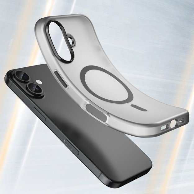 Magnetic Abrasive iPhone 17 Case Compatible with MagSafe - Matte Black 3