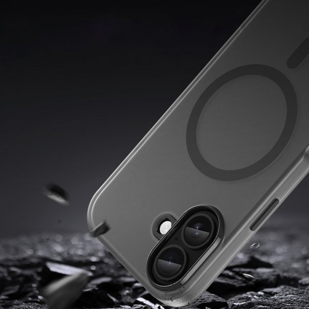 Magnetic Abrasive iPhone 17 Case Compatible with MagSafe - Matte Black 6
