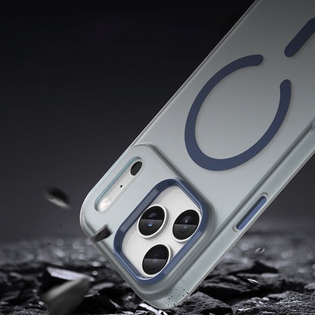 Magnetic Abrasive iPhone 17 Pro Case Compatible with MagSafe - Matte Blue 8