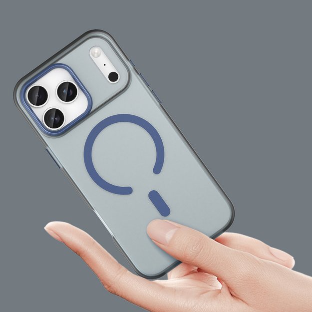 Magnetic Abrasive iPhone 17 Pro Case Compatible with MagSafe - Matte Blue 4
