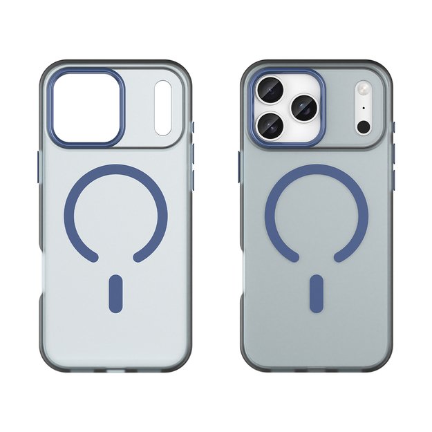 Magnetic Abrasive iPhone 17 Pro Case Compatible with MagSafe - Matte Blue 1