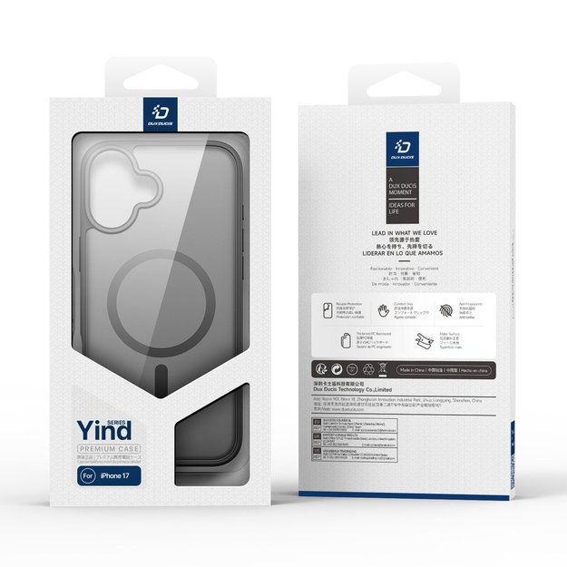 Dux Ducis Yind iPhone 17 Case Compatible with MagSafe - Black 3