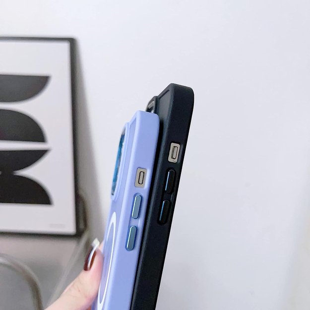 Magnetic Color Matte Case for iPhone 15 - black 1