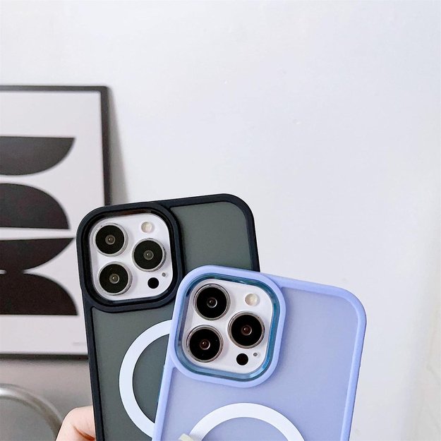 Magnetic Color Matte Case for iPhone 15 - black 2