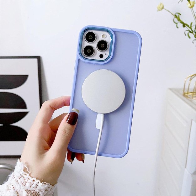 Magnetic Color Matte Case for iPhone 15 - black 4