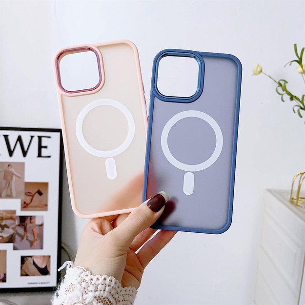 Magnetic Color Matte Case for iPhone 15 - black 5