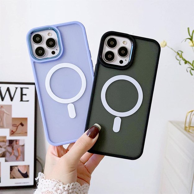 Magnetic Color Matte Case for iPhone 15 - black 6