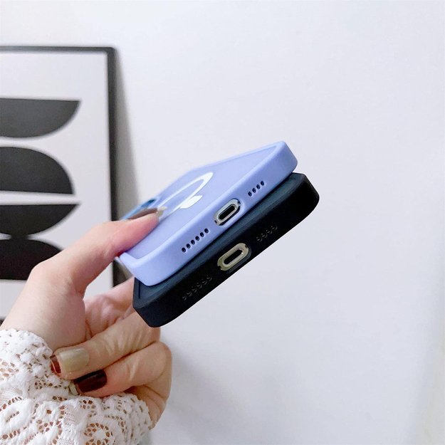 Magnetic Color Matte Case for iPhone 15 - black 3