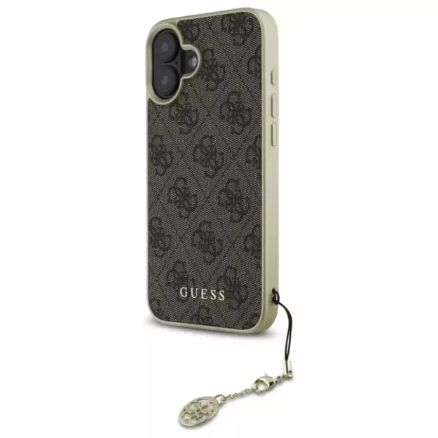 Guess 4G Charms Collection iPhone 16 Plus Case - Brown 8