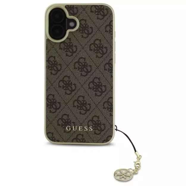 Guess 4G Charms Collection iPhone 16 Plus Case - Brown 9