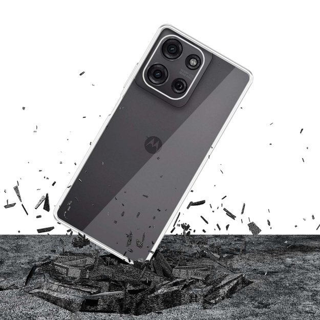 3mk Clear Case for Motorola Moto G75 - transparent 1