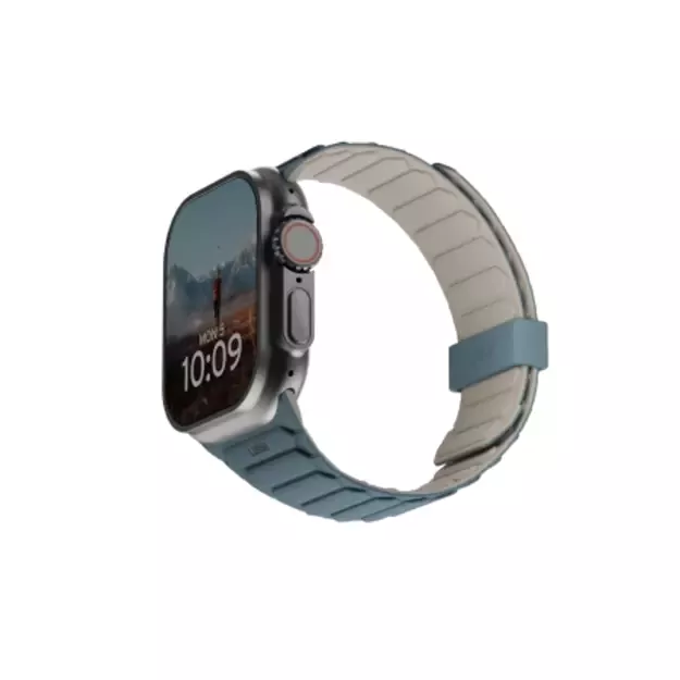 UAG Pathfinder Silicone Double-Sided Magnetic Strap for Apple Watch 42 / 44 / 45 / 46 / 49mm - Gray-Blue